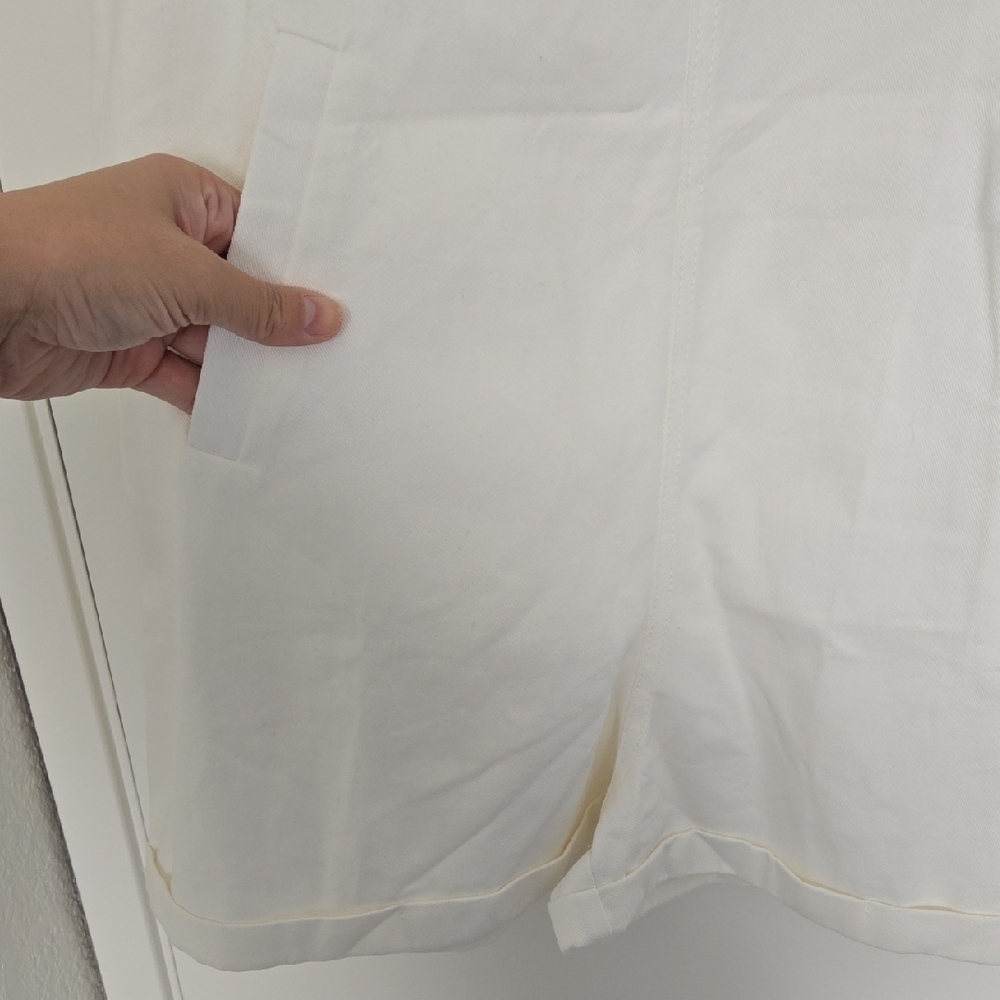 White Overalls with Silver Buckles - Picture 3 of 10